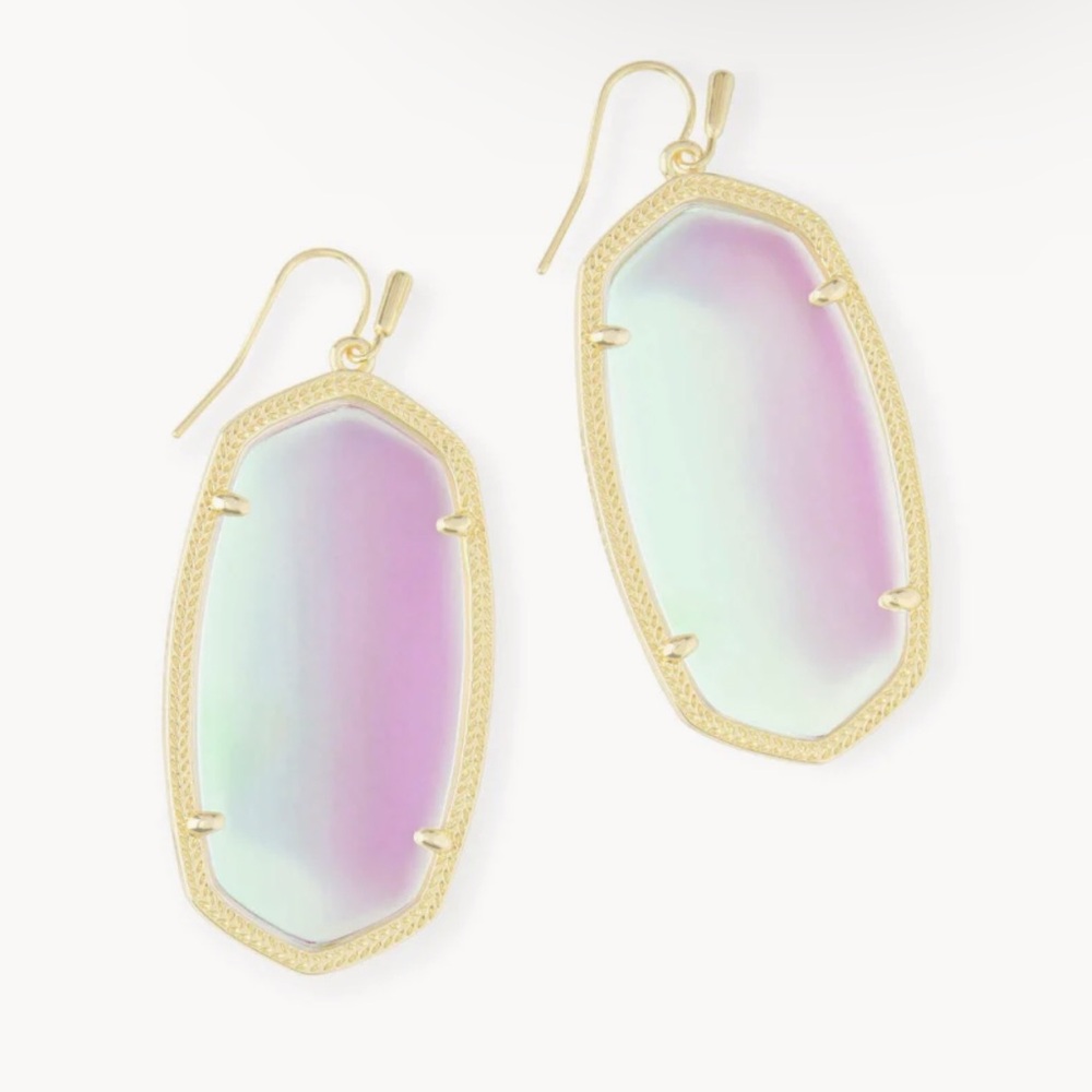KENDRA SCOTT DANIELLE DICHROIC GLASS EARRINGS